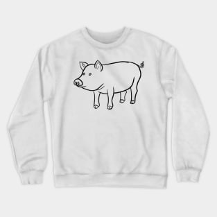 Stick figure Pig Crewneck Sweatshirt